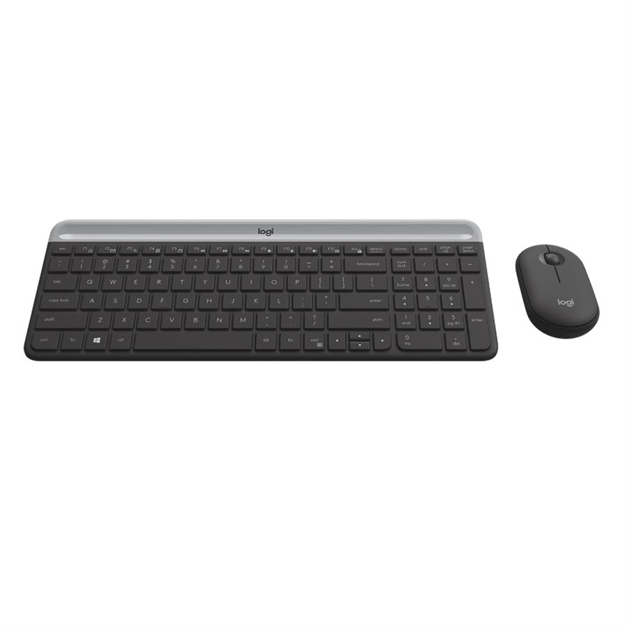 TECLADO + MOUSE LOGITECH MK470 SLIM BLACK WIRELESS