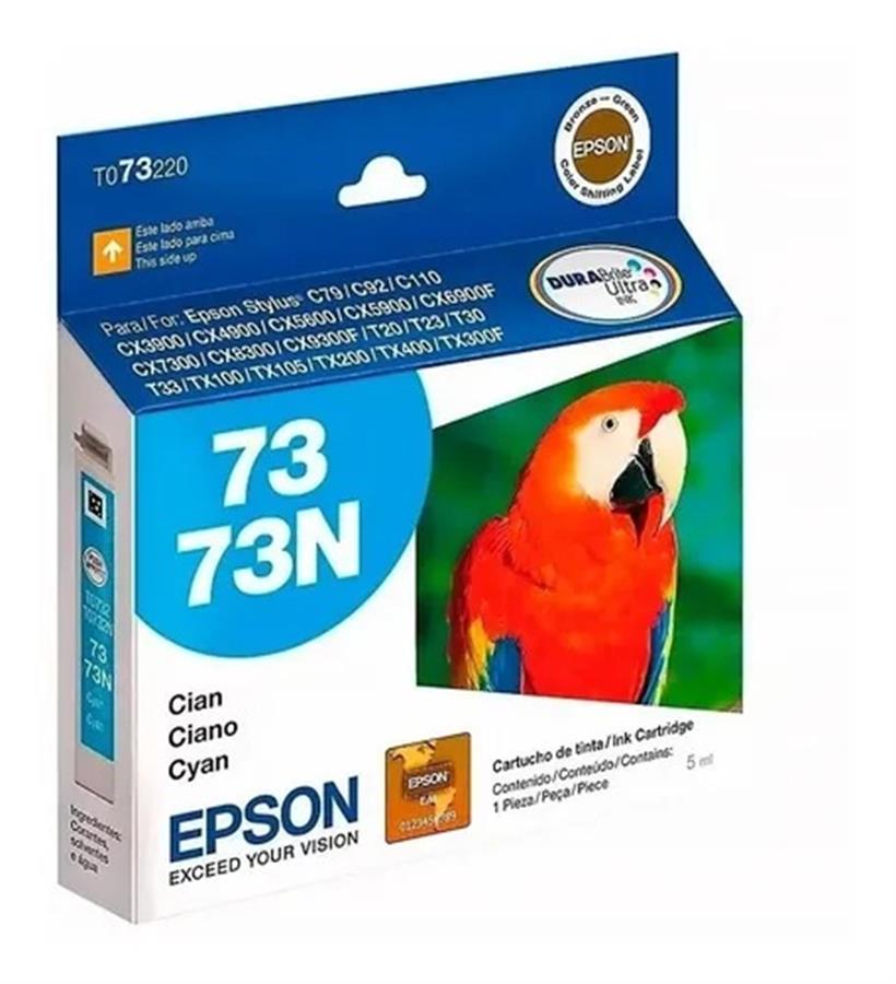CARTUCHO EPSON 73 CIAN ORIGINAL