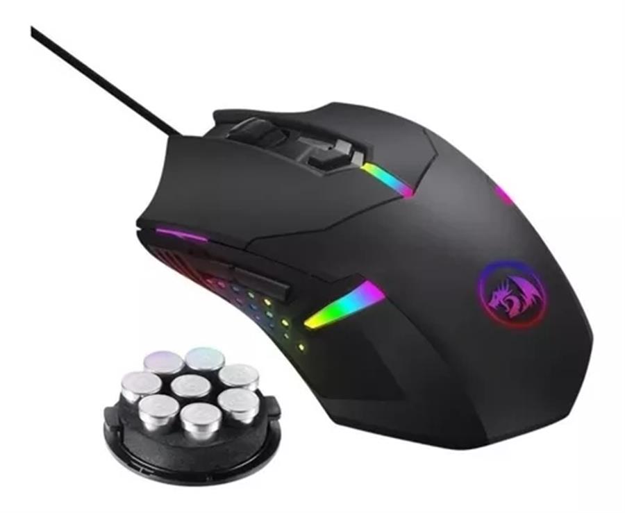 MOUSE GAMING REDRAGON CENTROPHORUS2 M601-RGB 7200DPI 7 BOTONES