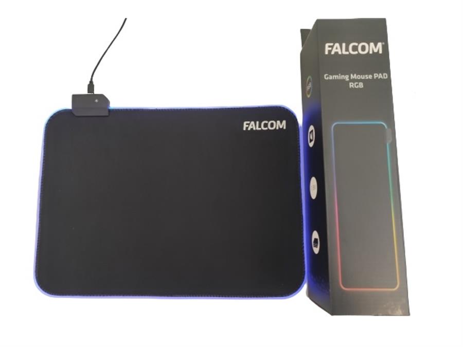 MOUSE PAD GAMING RGB FALCOM 8281 25X35CM