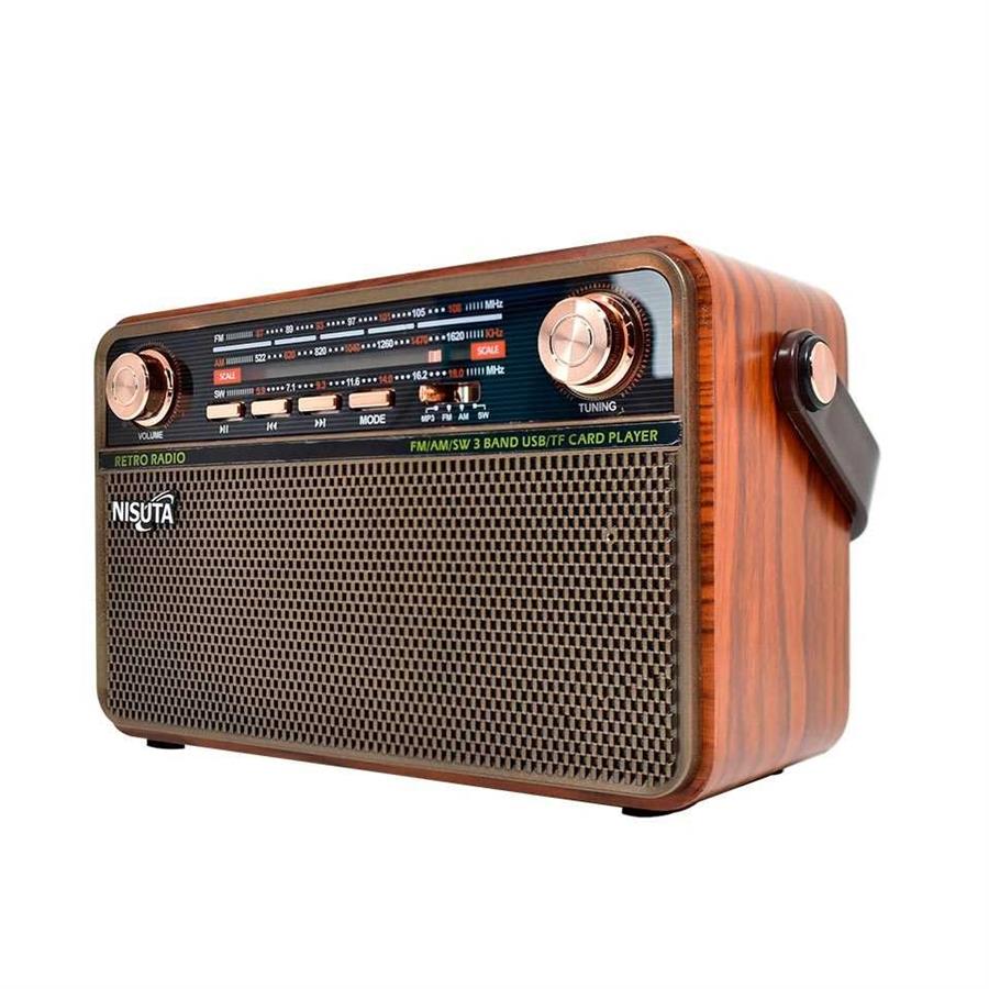RADIO VINTAGE NSRV21 CON CONTROL REMOTO - AM-FM-BT
