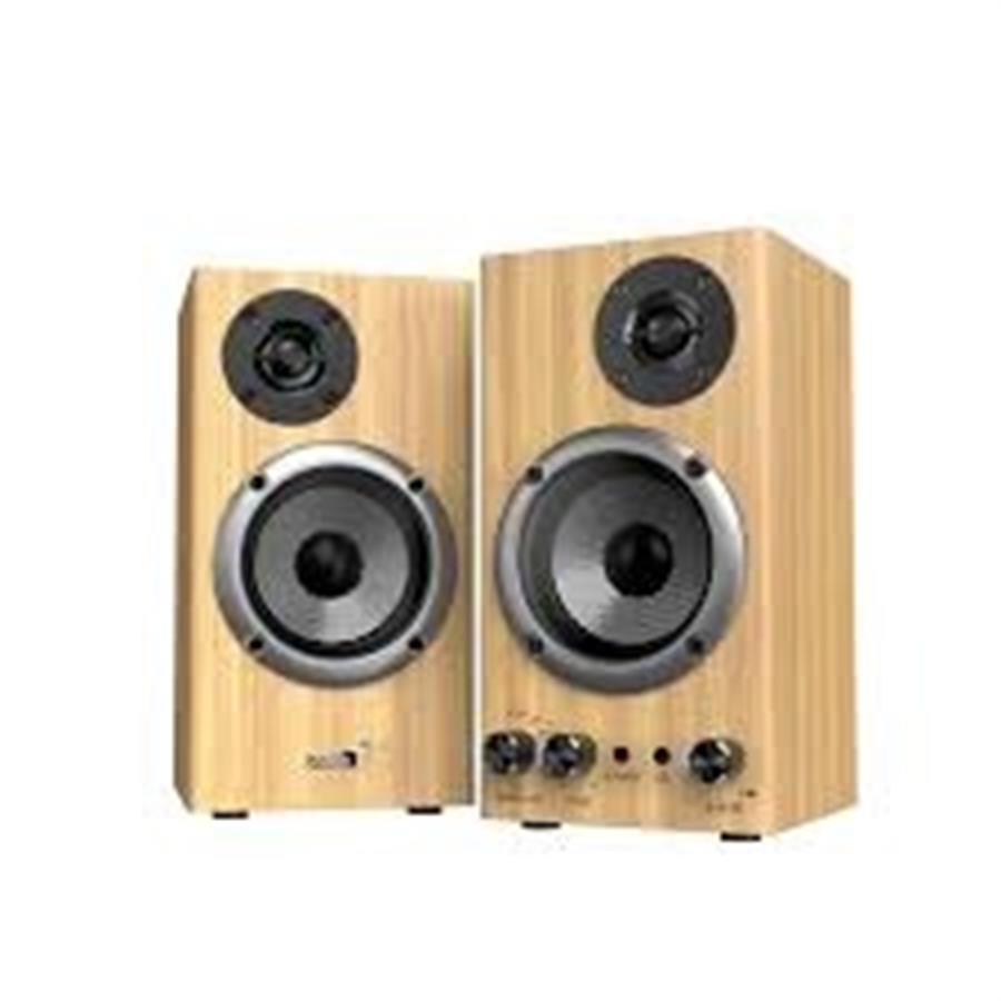 PARLANTES GENIUS 2.0 SP-HF800BT BLUETOOTH5.3 20W RMS WOOD