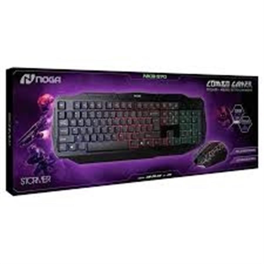 COMBO GAMER TEC+MOU NOGA STORMER NB-570 RETROILUMINADO