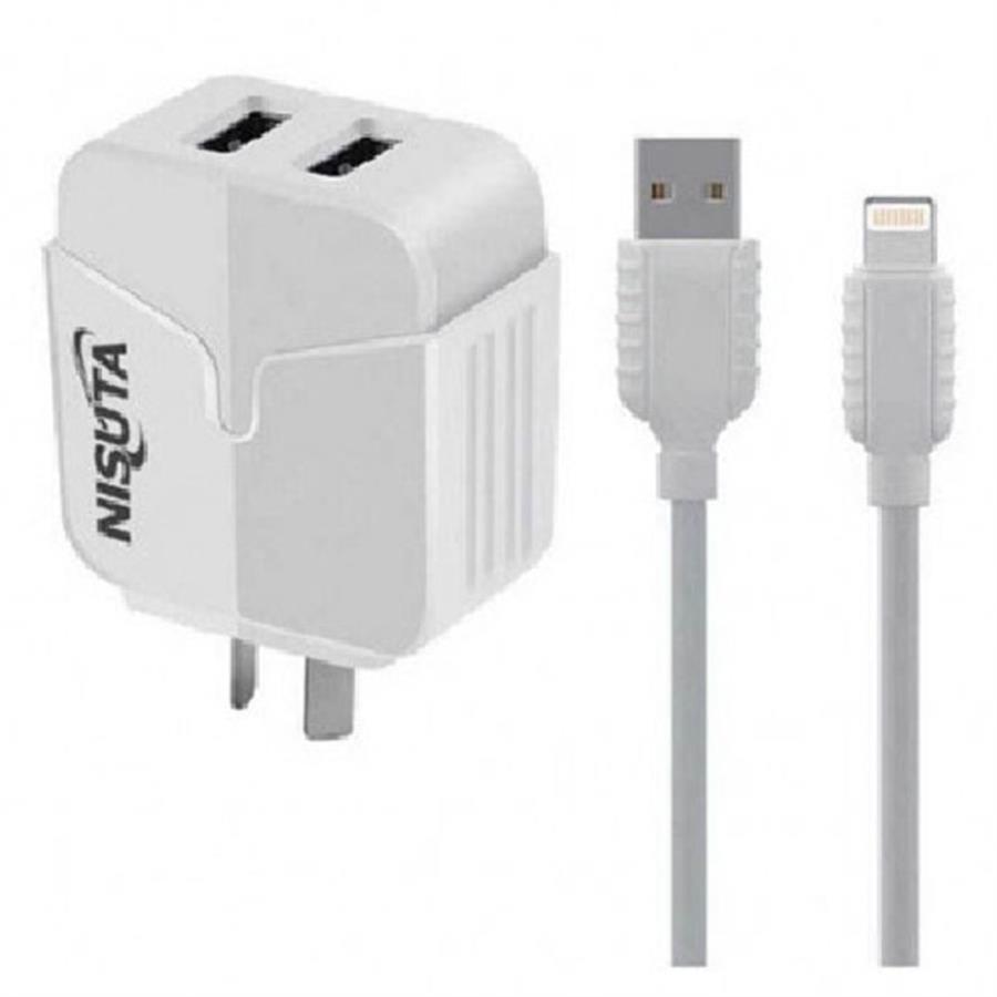 CARGADOR CELULAR LIGHTNING USB NISUTA NS-FU524UI
