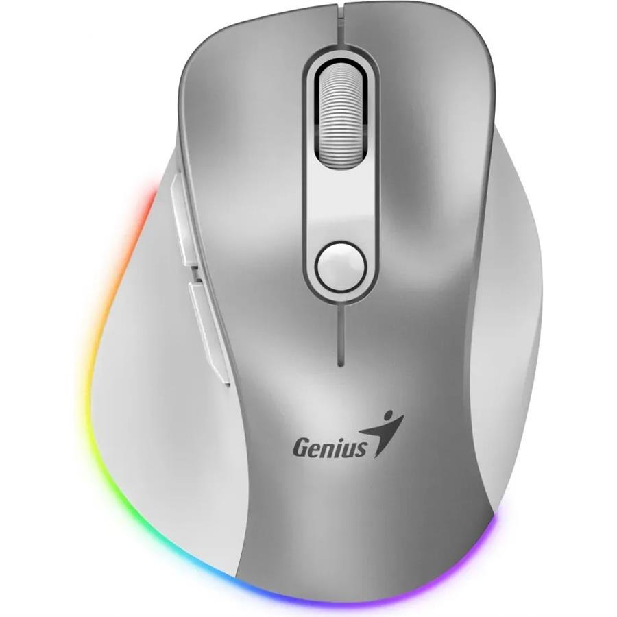 MOUSE GENIUS ERGO 9000S PRO INALAMBRICO GRIS