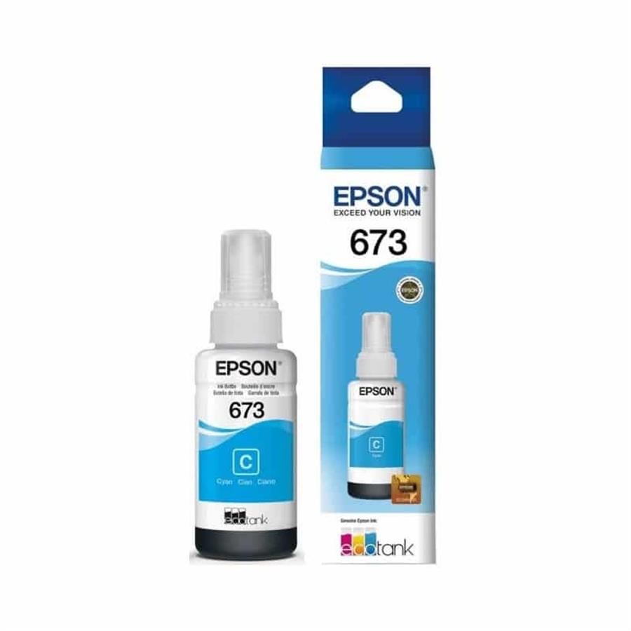 TINTA ORIGINAL EPSON 673 CYAN 70ML L800
