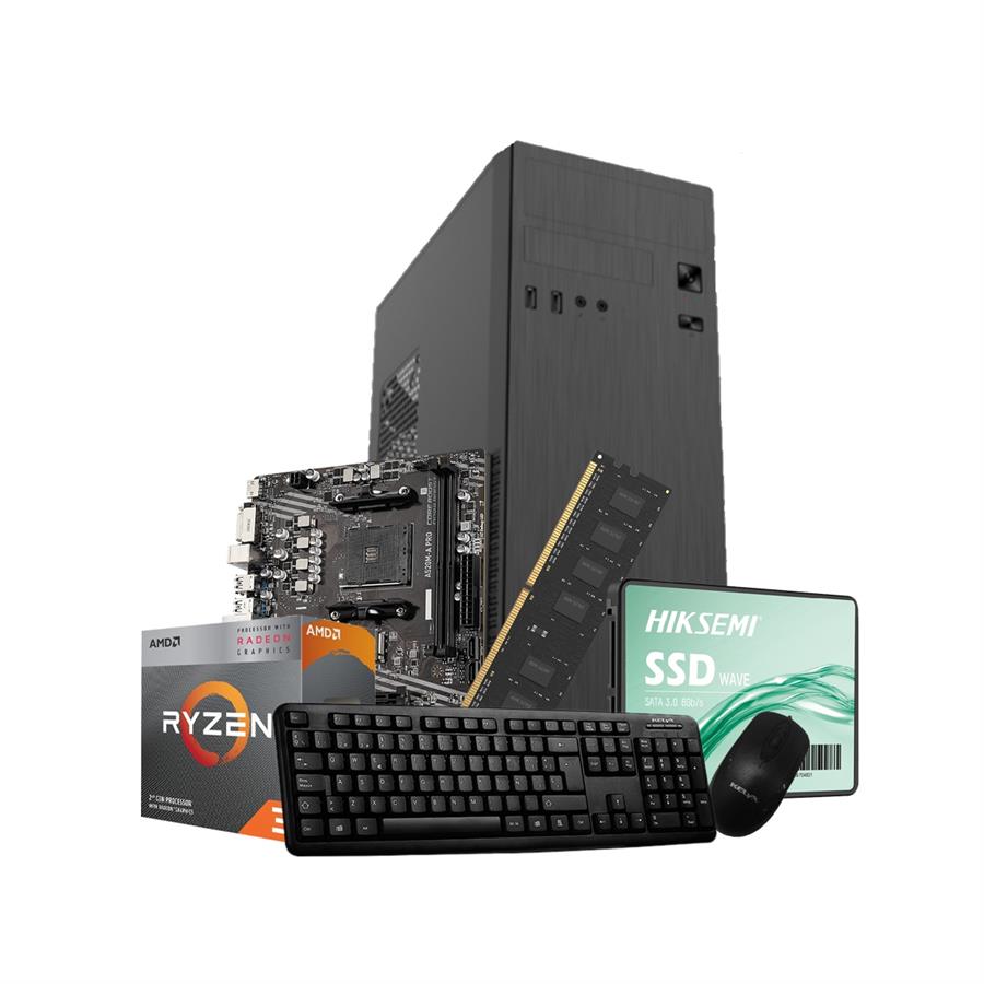 COMBO PC R3 3200G / MSIA520M / 8GB / SSD240 / GAB 500W