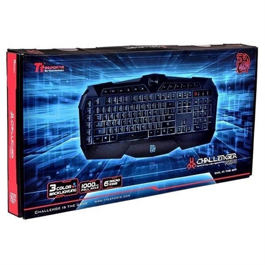 TECLADO GAMER THERMALTAKE CHALLENGER PRIME 3 COLORS LED