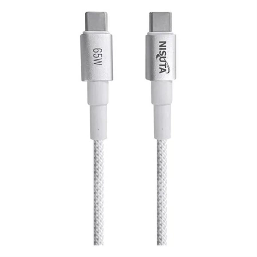 CABLE USB C A USB C 1M MALLADO NISUTA NSCUSC65