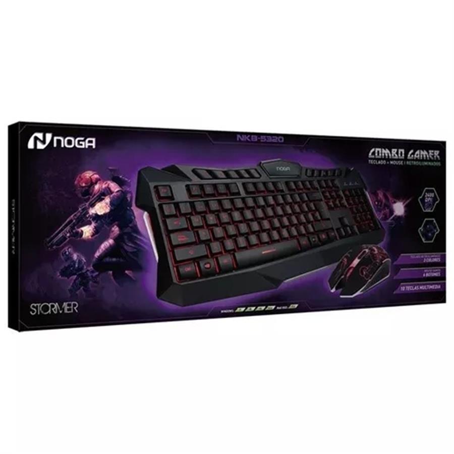 COMBO GAMER LED NOGA STORMER USB NKB-5320