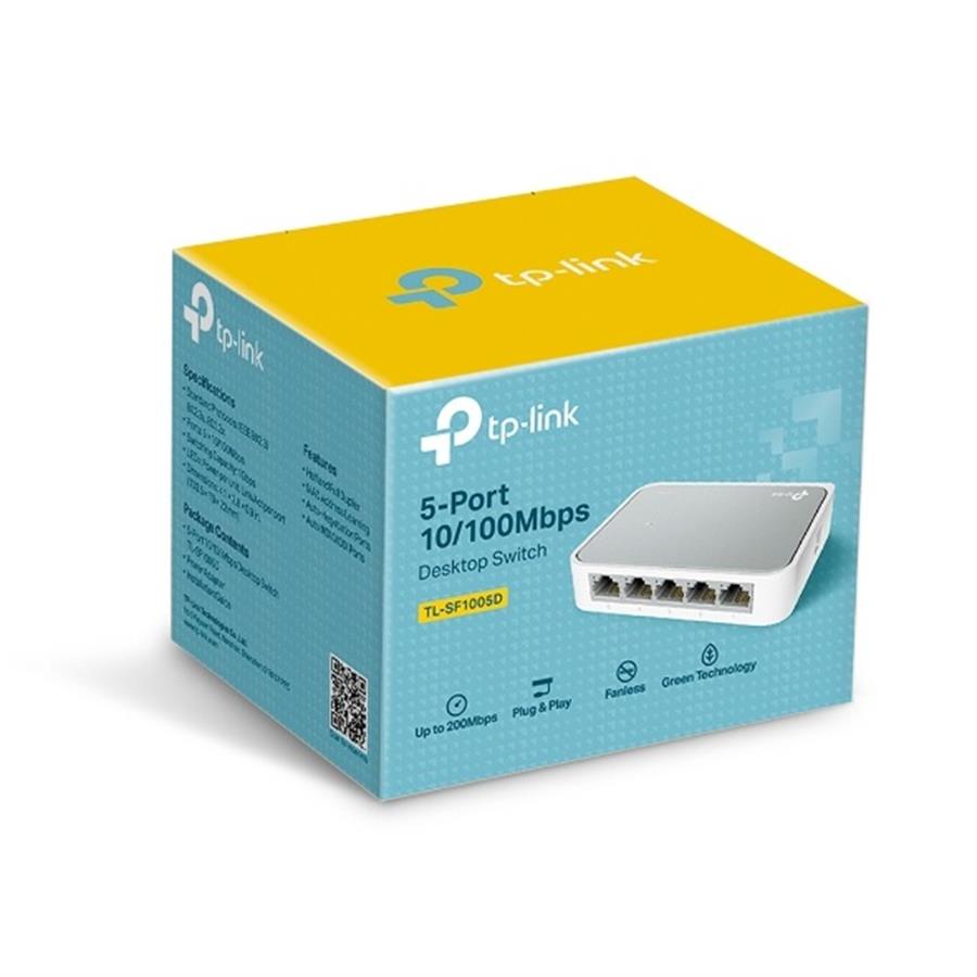 SWITCH TP-LINK 5P 10/100 TL-SF1005D 10/100 5 PUERT
