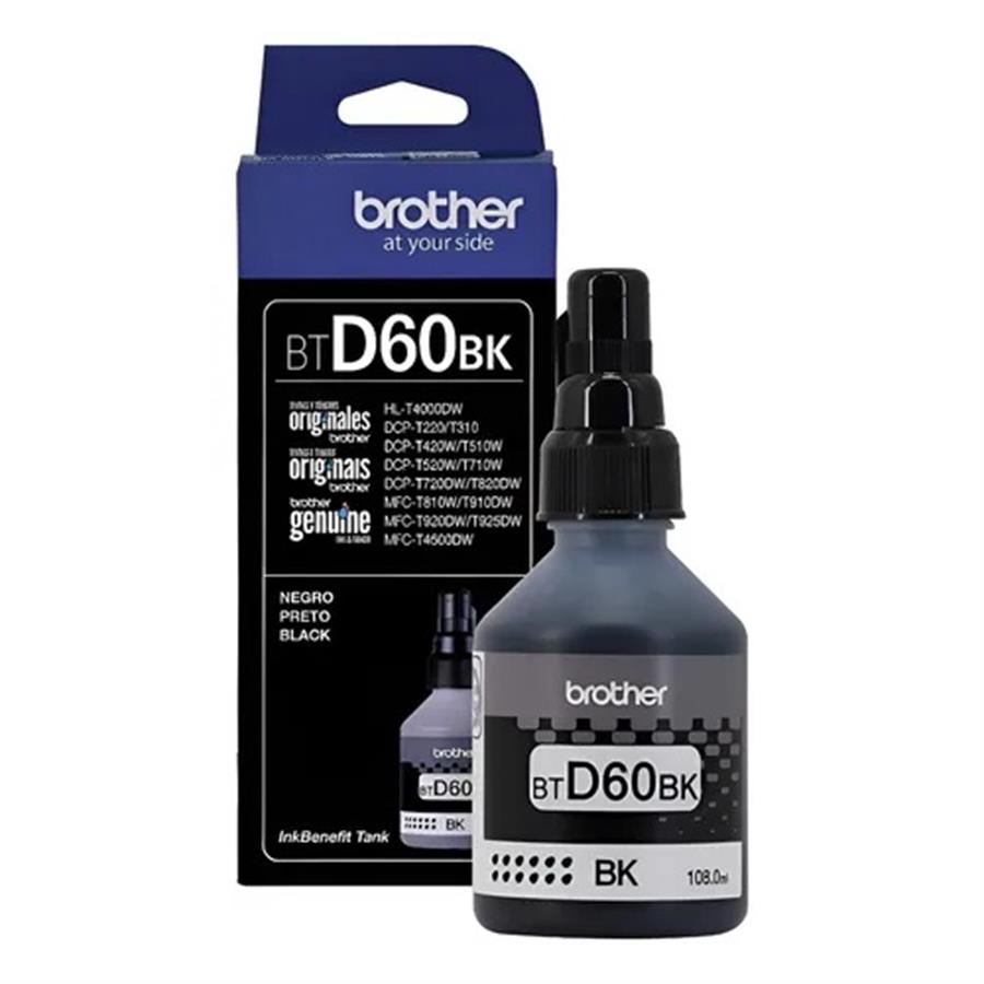 TINTA BROTHER BTD60BK NEGRA ORIGINAL 108ML