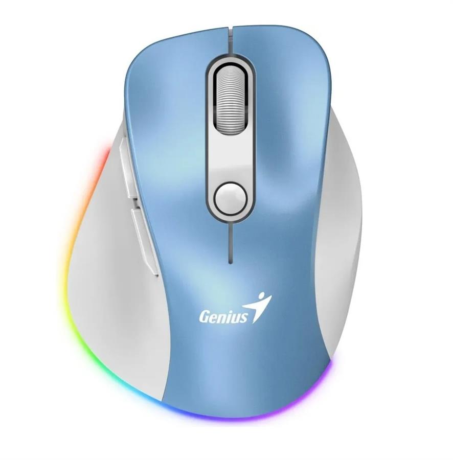 MOUSE GENIUS ERGO 9000S PRO INALAMBRICO LIGHT BLUE