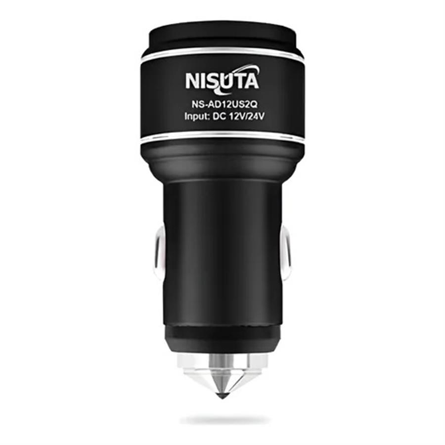 CARGADOR 12V 2P USB AUTO 5V 3.1A NISUTA NS-AD12US2Q