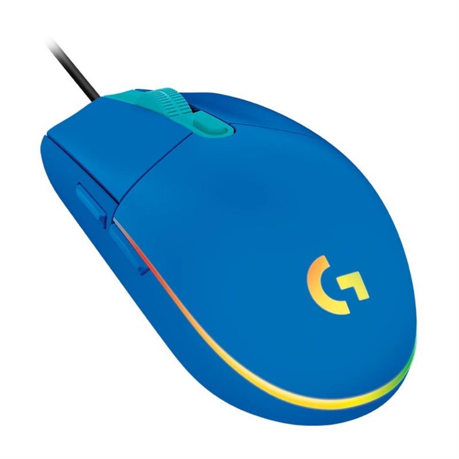 MOUSE GAMER LOGITECH G203 LIGHTSYNC AZUL 8000DPI