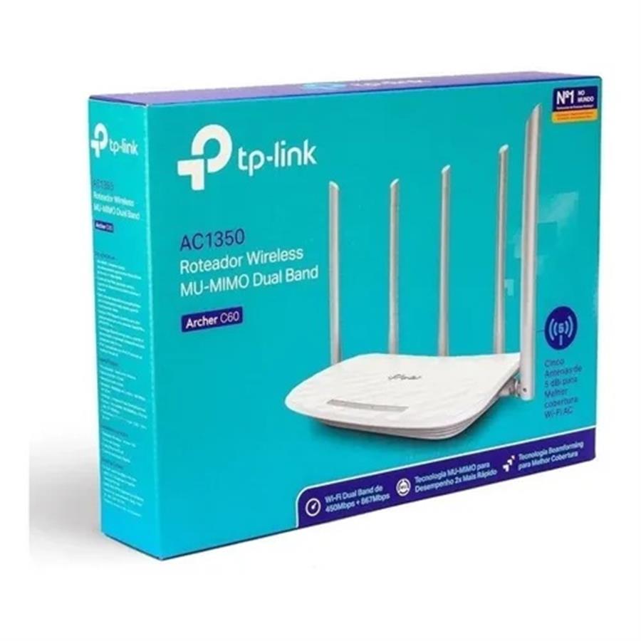 ROUTER 4P TP-LINK ARCHER C60 AC1350 DUAL BAND