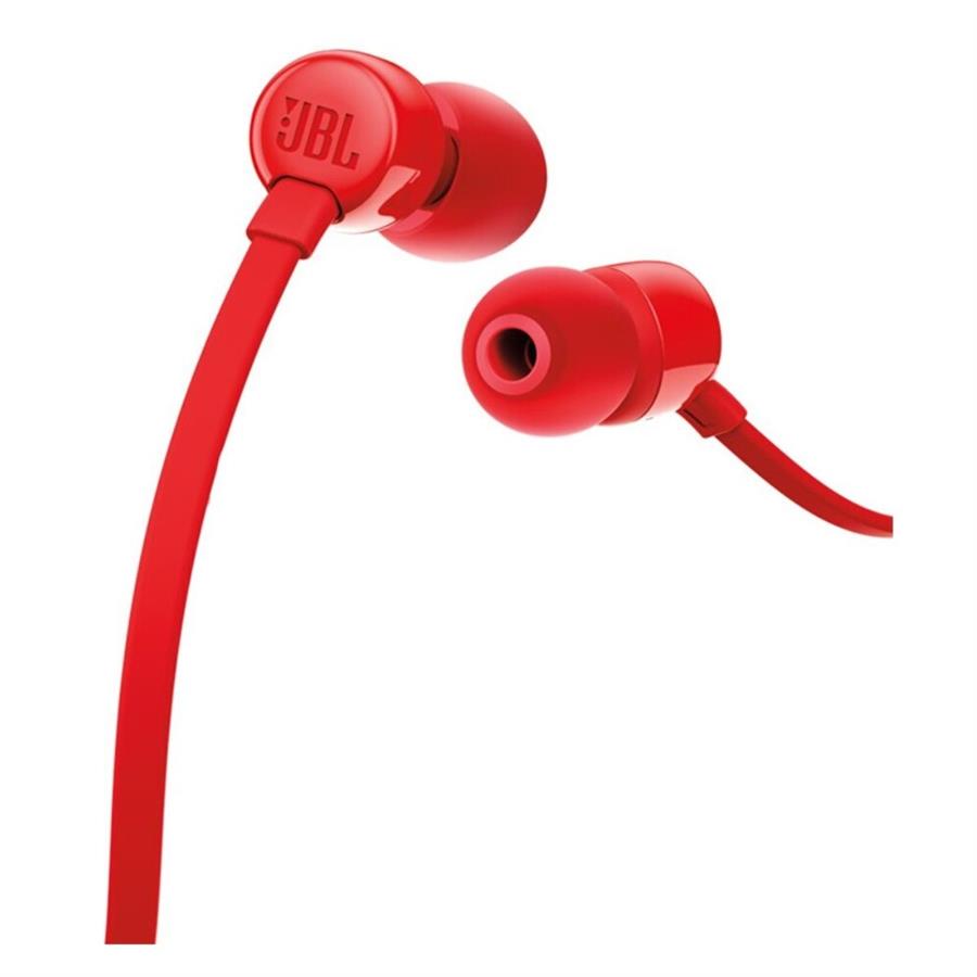 AURICULAR IN EAR JBL TUNE 110 MANOS LIBRES ROJO ANTINUDO