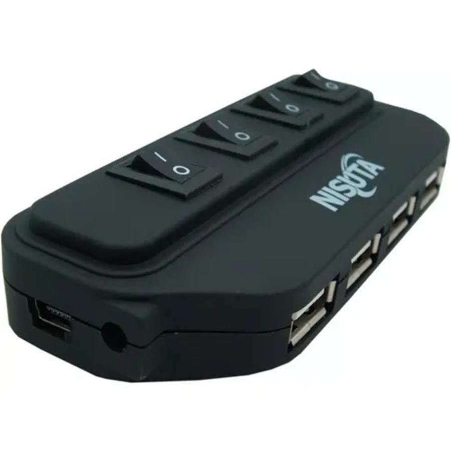 HUB USB 2.0 DE 4 PUERTOS NISUTA NSUH2083