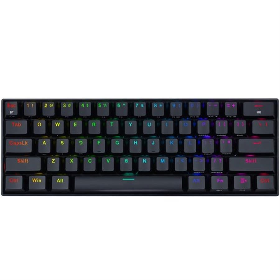 TECLADO MECANICO REDRAGON DRACONIC BLACK K530RGB-PRO SWITCH BROWN