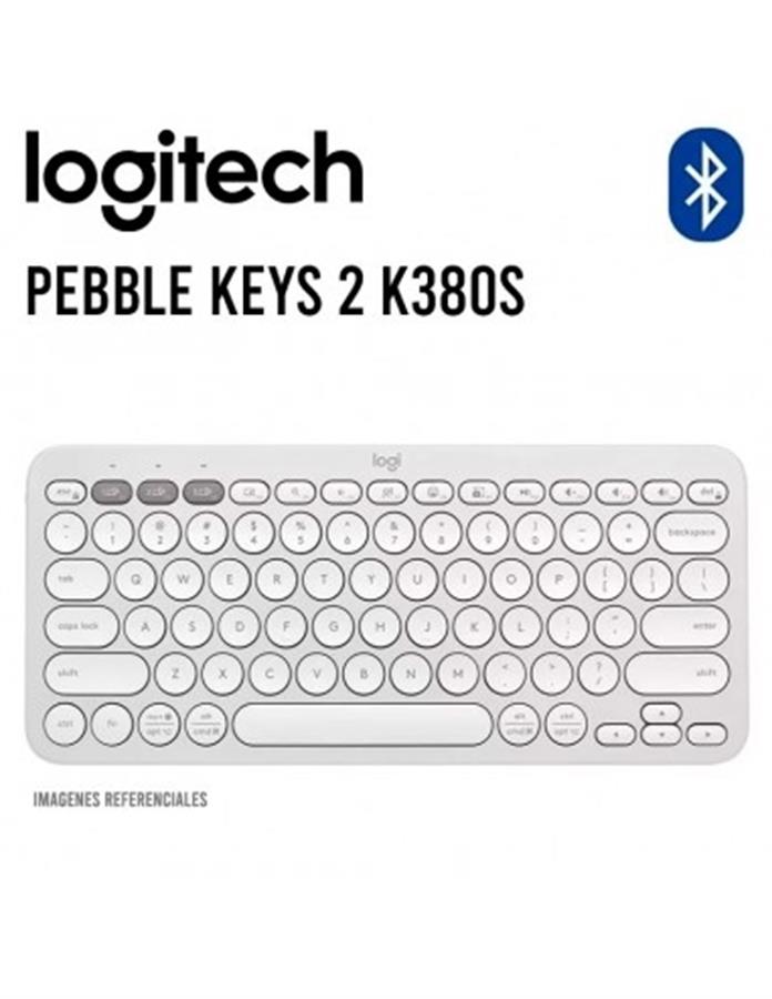 TECLADO BLUETOOTH LOGITECH K380S PEBBLE KEYS 2 WHI K380S
